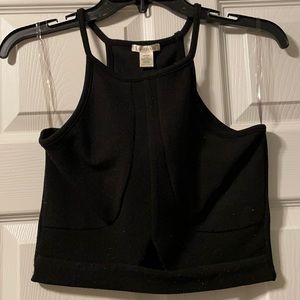 BOZZOLO Black Crop Top